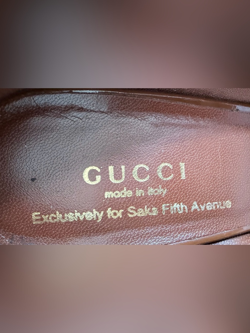 Gucci Classic Brown Leather Round Toe High Heel Pumps 37 7 - Picture 7 of 7